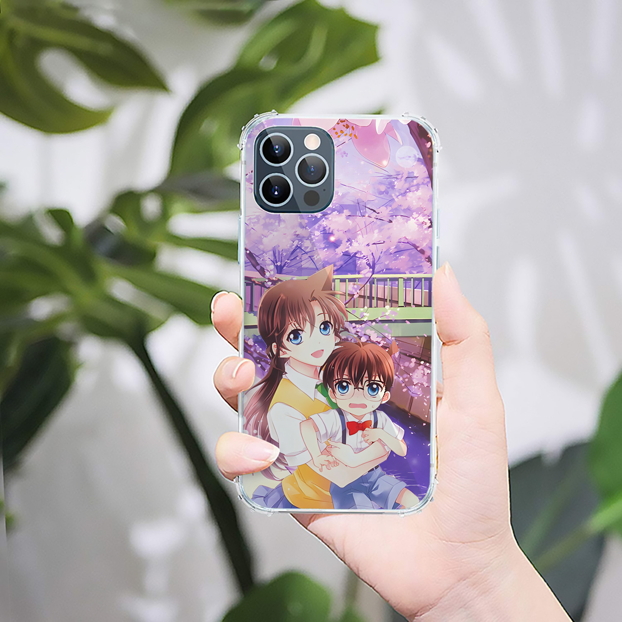 （画像用） 名探偵コナン Detective Conan 【iPhone 12シリーズ対応】透明スマホケース（クリアソフトケース）